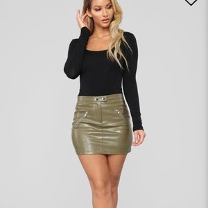 FashionNova Faux Leather Skirt